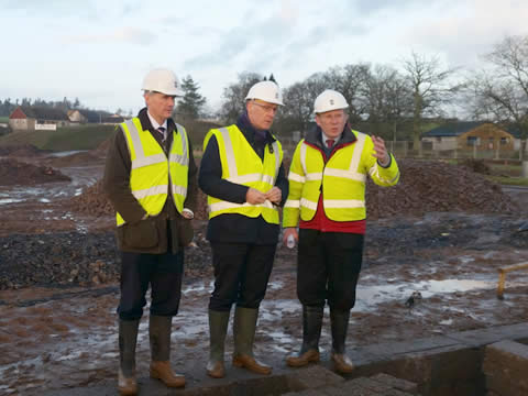John Swinney visits new Stephen Development at Oakbank, Guildtown