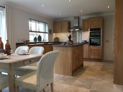 Kitchen of new Stephen showhome at Guildtown, Perthshire